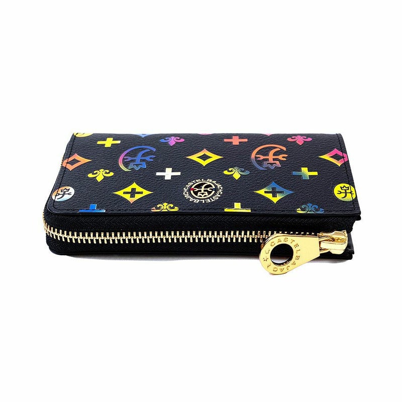 【2022新作】カステルバジャック財布ミドルウォレットジェルマンラウンドファスナー縦型二つ折りメンズレディースCASTELBAJAC二つ折り財布本革レザー2つ折り財布人気ブランド63613