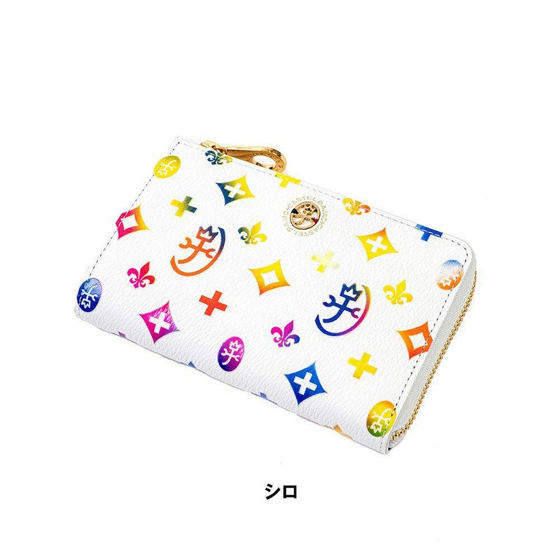 【2022新作】カステルバジャック財布ミドルウォレットジェルマンラウンドファスナー縦型二つ折りメンズレディースCASTELBAJAC二つ折り財布本革レザー2つ折り財布人気ブランド63613