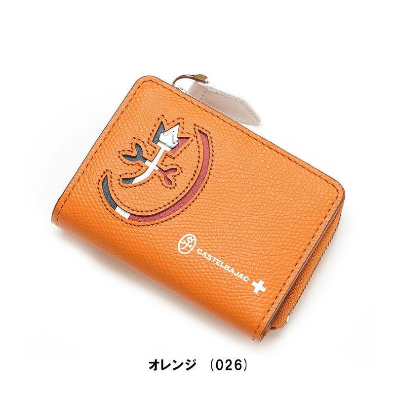 カステルバジャック小銭入れパスケース付きミニ財布財布CASTELBAJACメンズレディースカルネミニウォレットミニコンパクトコインケースブランドコンパクト財布本革032612