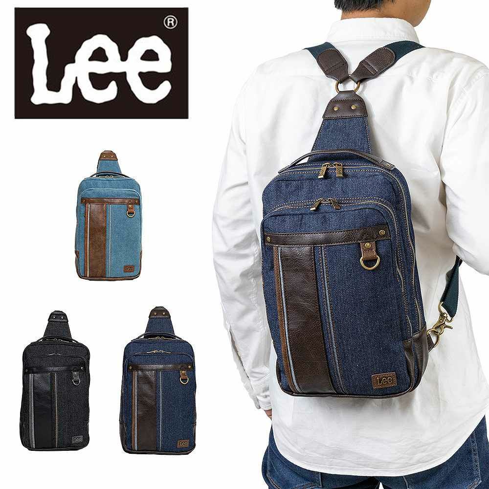 Leeリーボディバッグリュック2WAYメンズレディースブランドワンショルダーショルダーバッグリュックサックボディバックバッグ人気かっこいいシンプルおしゃれ2WAY320-3262