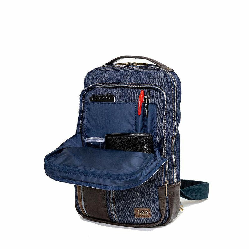 Leeリーボディバッグリュック2WAYメンズレディースブランドワンショルダーショルダーバッグリュックサックボディバックバッグ人気かっこいいシンプルおしゃれ2WAY320-3262