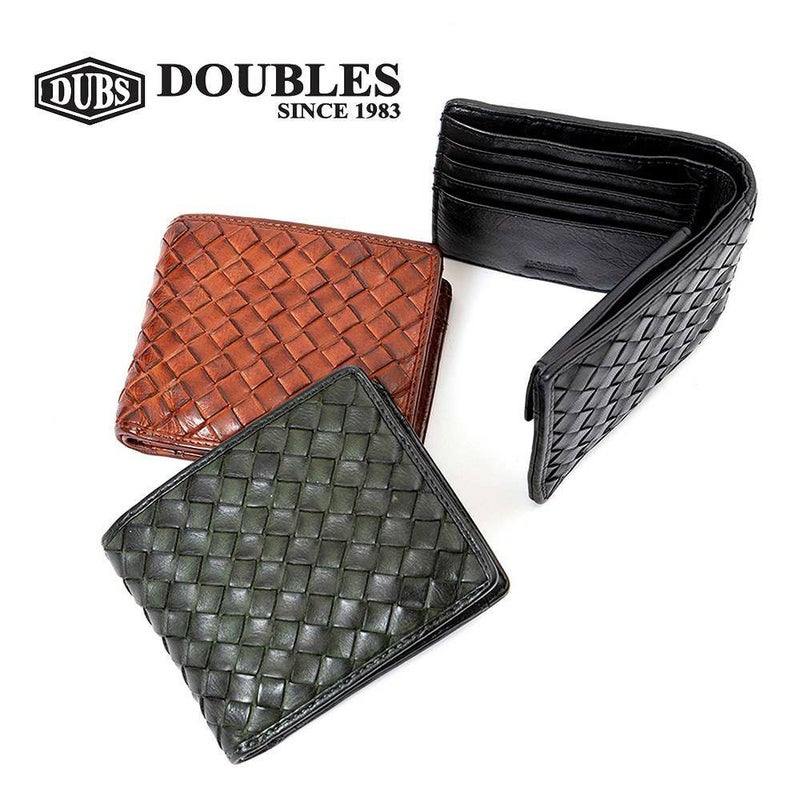 DOUBLES財布二つ折り本革革ダブルスメンズレディース二つ折り財布ブランド2つ折り財布2つ折り彼氏男性ギフトプレゼント人気カジュアルWLO-7640