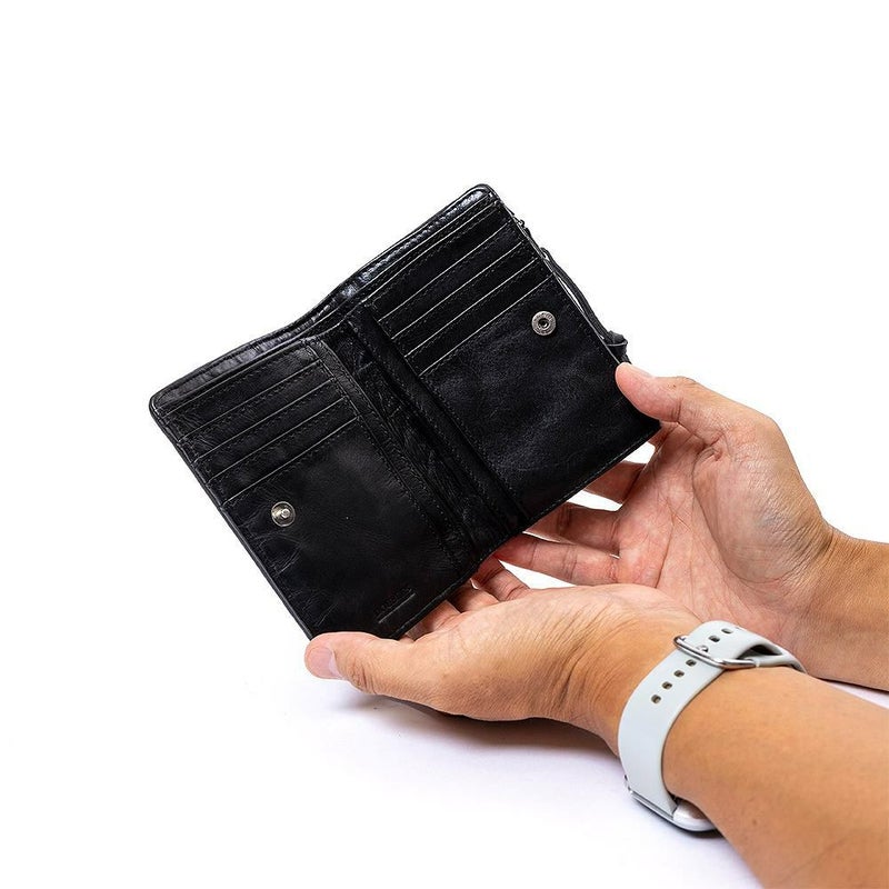 DOUBLESミドルウォレット財布二つ折り本革革ダブルスメンズレディース縦型二つ折り財布ブランド2つ折り財布縦型彼氏男性ギフトプレゼント人気カジュアルWLO-7641