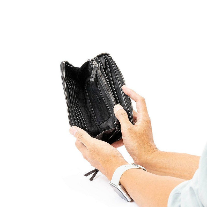 DOUBLES長財布本革ラウンドファスナー大容量革ダブルスメンズレディースファスナー付きブランド財布彼氏男性ギフトプレゼント人気カジュアルWLO-7642