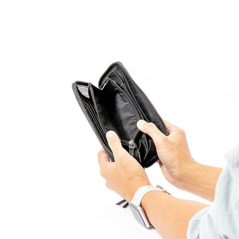 DOUBLES長財布本革ラウンドファスナー大容量革ダブルスメンズレディースファスナー付きブランド財布彼氏男性ギフトプレゼント人気カジュアルWLO-7642