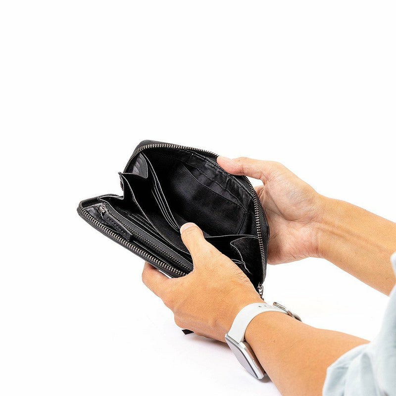 DOUBLES長財布本革ラウンドファスナー大容量革ダブルスメンズレディースファスナー付きブランド財布彼氏男性ギフトプレゼント人気カジュアルWLO-7642