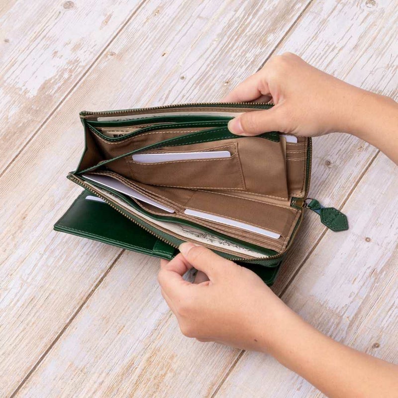 シビラ財布sybilla長財布大容量カード40枚収納可能ラウンドファスナー型ムーチョレディースブランド大容量本革カードがたくさん入る5470424