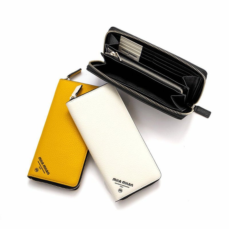 ミラ・ミラン長財布メンズレディースコパーラウンドファスナーファスナー付き大容量財布ブランド人気おすすめmilamilanミラミラン253625
