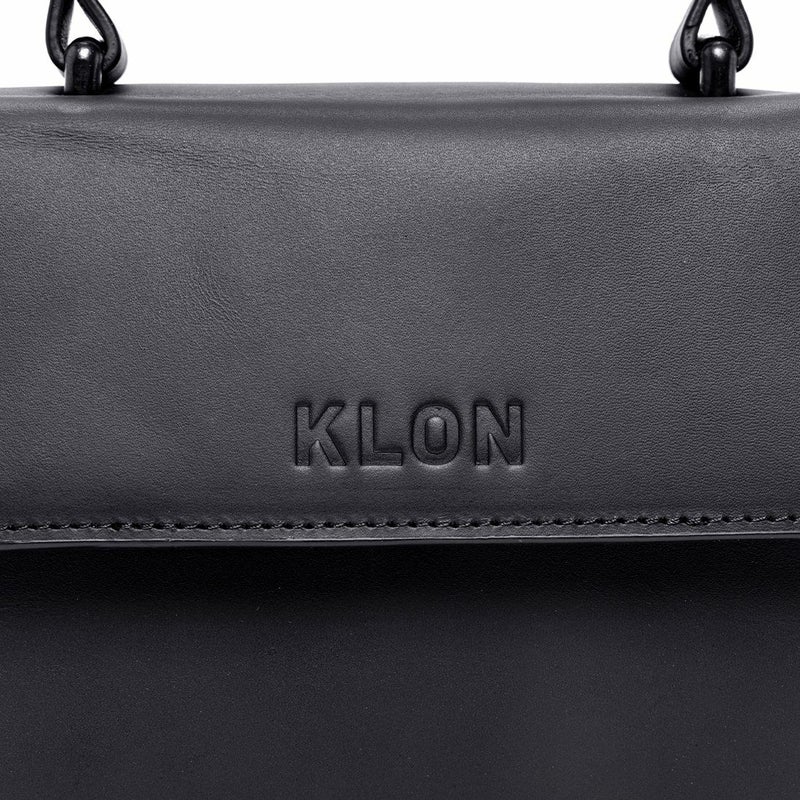 KLONクローンミニトートバッグショルダーバッグ2WAYレディースACTIVELEATHERBAG-VNM-FLAPTYPEトートハンドバッグミニトートおしゃれかわいいBLACK×BLACK