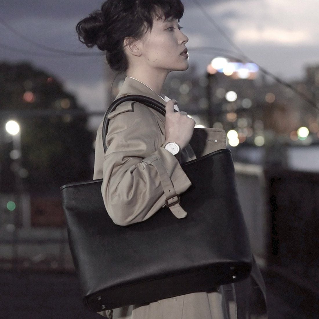 KLONトートバッグクローンメンズレディースKLONSTORAGETOTEBAG-VNM-LEATHERトートトートバック肩掛けカバン本革レザーレザートートシンプル通学通勤おしゃれ