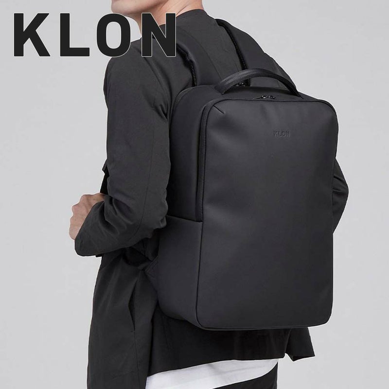 KLONリュッククローンメンズレディースKLONMATTECOATEDRUCKSACK-SQ11Lバックパックリュックサック小さめ通学通勤撥水おしゃれブラック黒