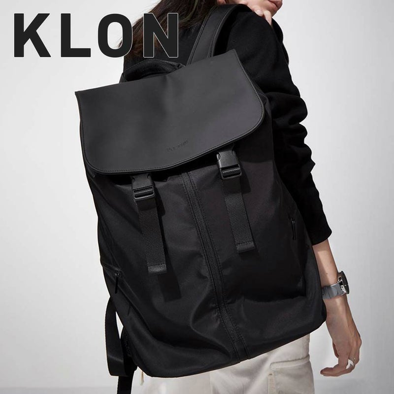 KLONリュッククローンメンズレディースKLONMATTECOATEDRUCKSACK-ACT18Lバックパックリュックサック小さめ通学通勤撥水おしゃれブラック黒