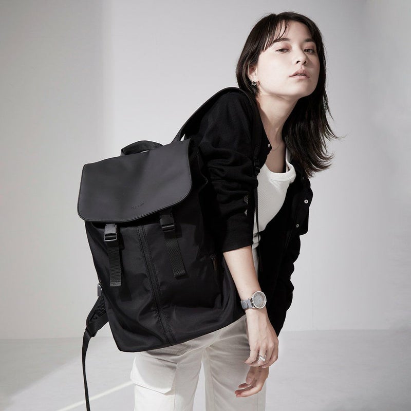 KLONリュッククローンメンズレディースKLONMATTECOATEDRUCKSACK-ACT18Lバックパックリュックサック小さめ通学通勤撥水おしゃれブラック黒