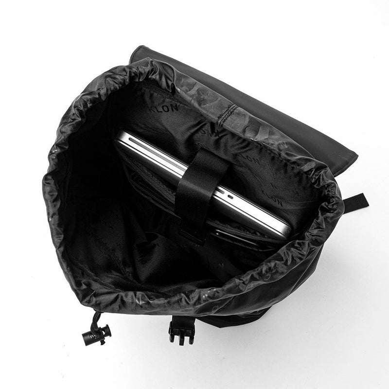 KLONリュッククローンメンズレディースKLONMATTECOATEDRUCKSACK-ACT18Lバックパックリュックサック小さめ通学通勤撥水おしゃれブラック黒