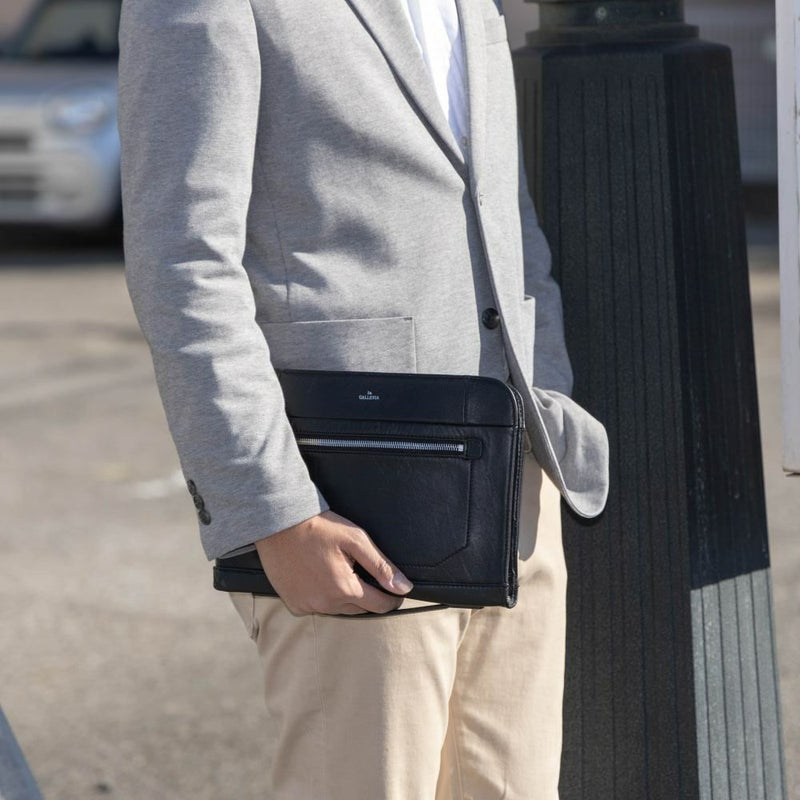 クラッチバッグセカンドバッグメンズ青木鞄laGALLERIAラ・ガレリアバッグ本革ブランドセカンドバッククラッチバックブラウンクラッチ大きめ結婚式二次会おしゃれ2234