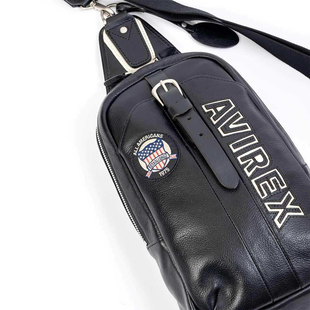 【限定】AVIREXアビレックスボディバッグ本革ショルダーバッグワンショルダーバッグONESHOULDERブルトリミテッドエディションBULTOLIMITRDEDITIONメンズレディースレザーアヴィレックスAVX5629