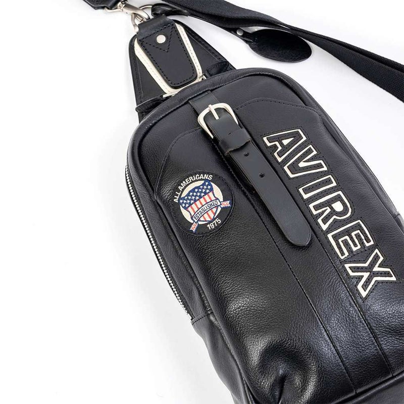 【限定】AVIREXアビレックスボディバッグ本革ショルダーバッグワンショルダーバッグONESHOULDERブルトリミテッドエディションBULTOLIMITRDEDITIONメンズレディースレザーアヴィレックスAVX5629