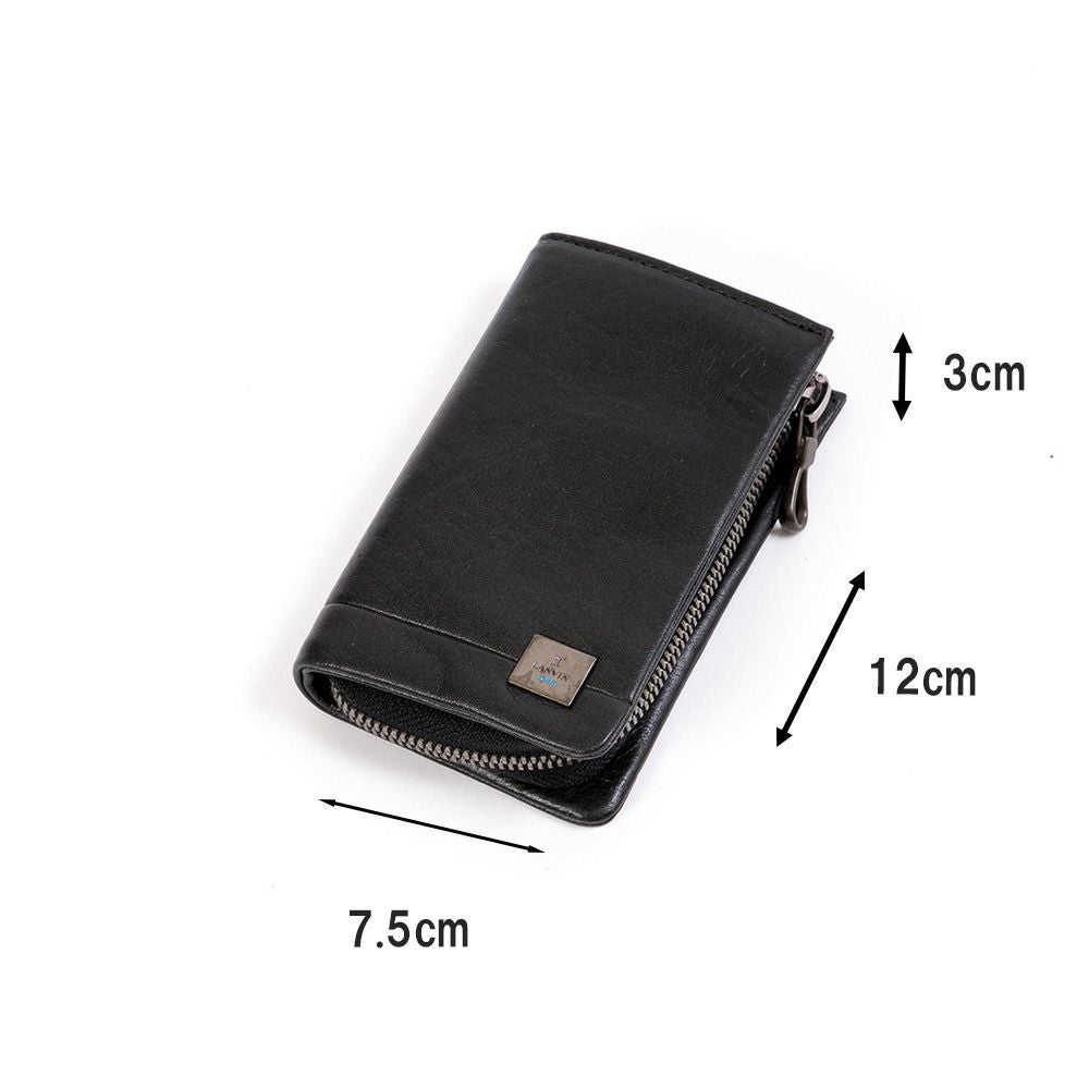 LANVINenBleuキーケースランバンオンブルーマルセイユスマートキー本革革レザーメンズレディースファスナー付き5連鍵入れ鍵ケースコンパクト人気ブランドおしゃれ大容量ギフト男性536602