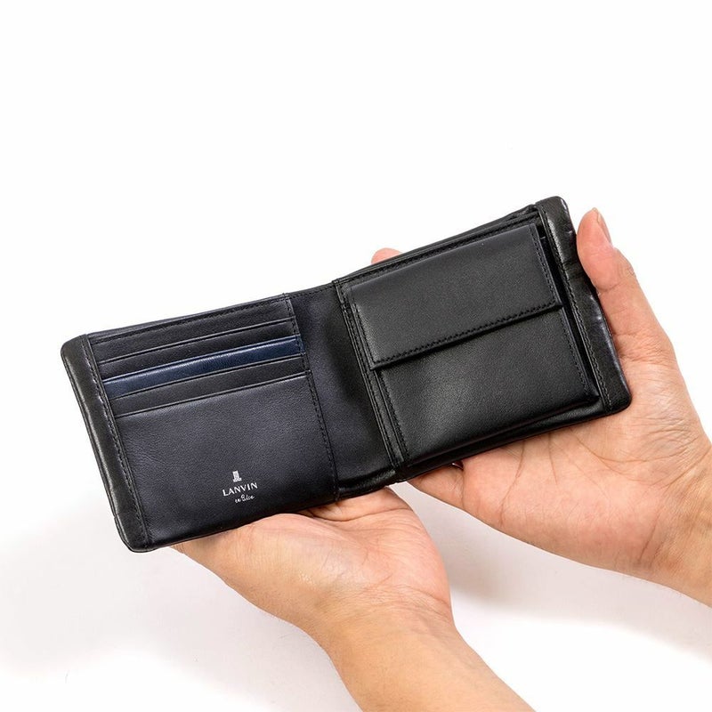 LANVINenBleu二つ折り財布ランバンオンブルーマルセイユ財布二つ折りメンズレディース2つ折り財布本革革レザー男性折りたたみギフトプレゼント人気ブランドランバンオンブルー536603