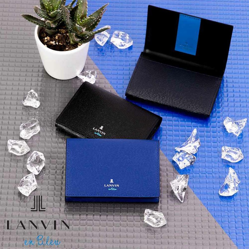 LANVINenBleu名刺入れランバンオンブルーワグラム牛革レザー名刺いれ名刺入名刺ケースカードケース小物ギフトプレゼントおしゃれビジネスブランド579603