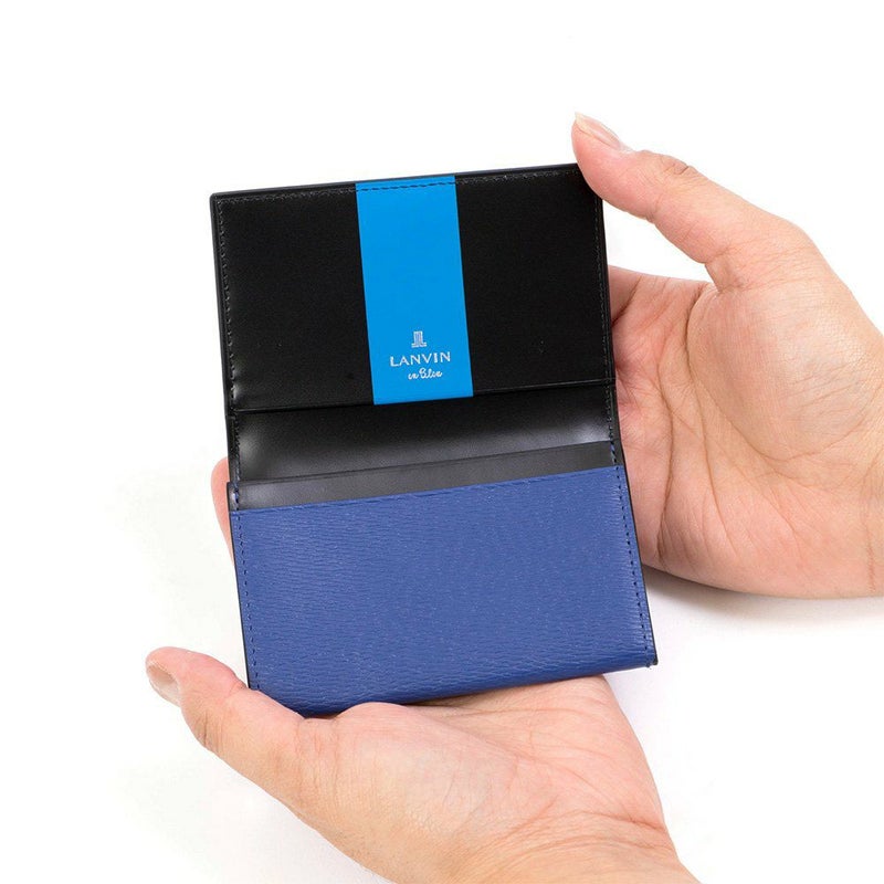 LANVINenBleu名刺入れランバンオンブルーワグラム牛革レザー名刺いれ名刺入名刺ケースカードケース小物ギフトプレゼントおしゃれビジネスブランド579603
