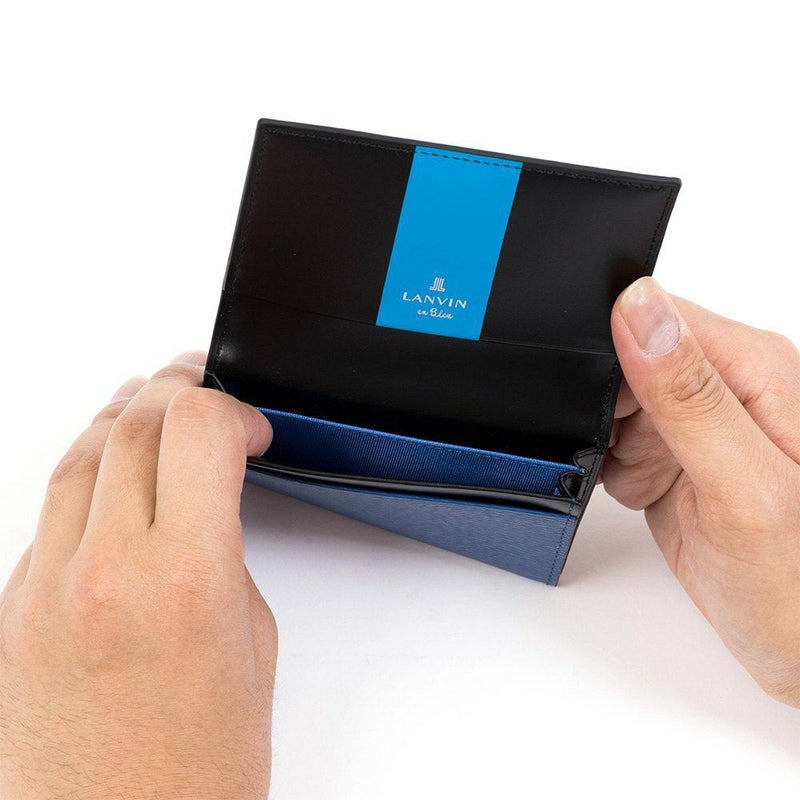 LANVINenBleu名刺入れランバンオンブルーワグラム牛革レザー名刺いれ名刺入名刺ケースカードケース小物ギフトプレゼントおしゃれビジネスブランド579603