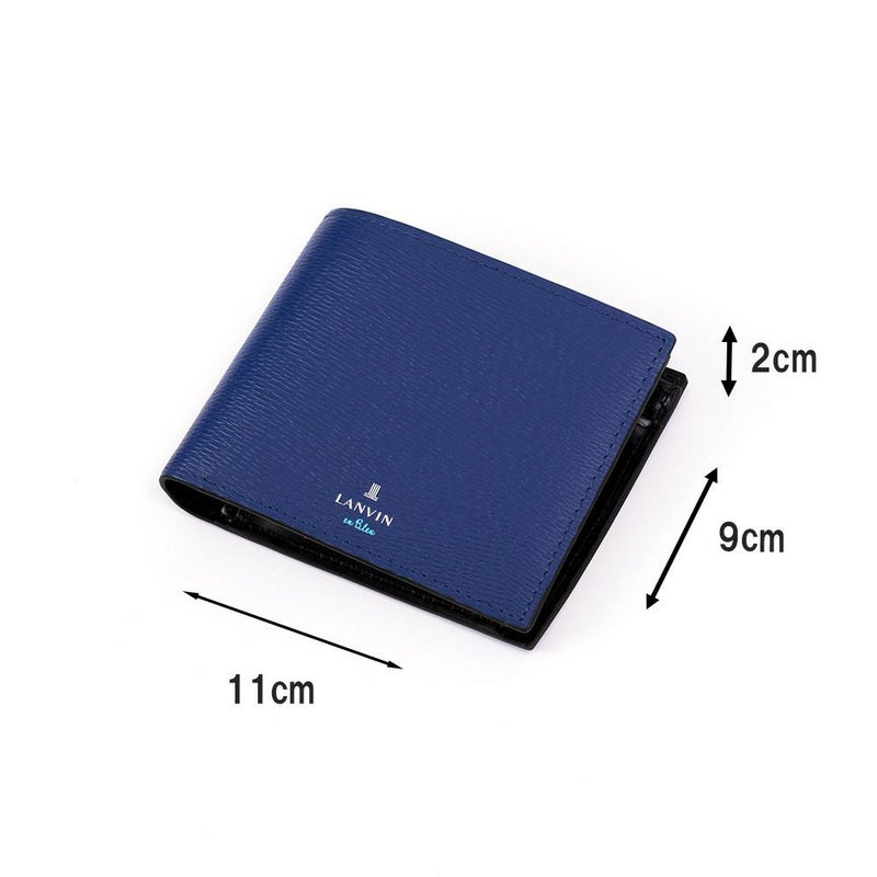 LANVINenBleu二つ折り財布ランバンオンブルーワグラム財布二つ折りメンズレディース2つ折り財布本革レザー男性折りたたみギフトプレゼント人気ブランドランバンオンブルービジネス579604