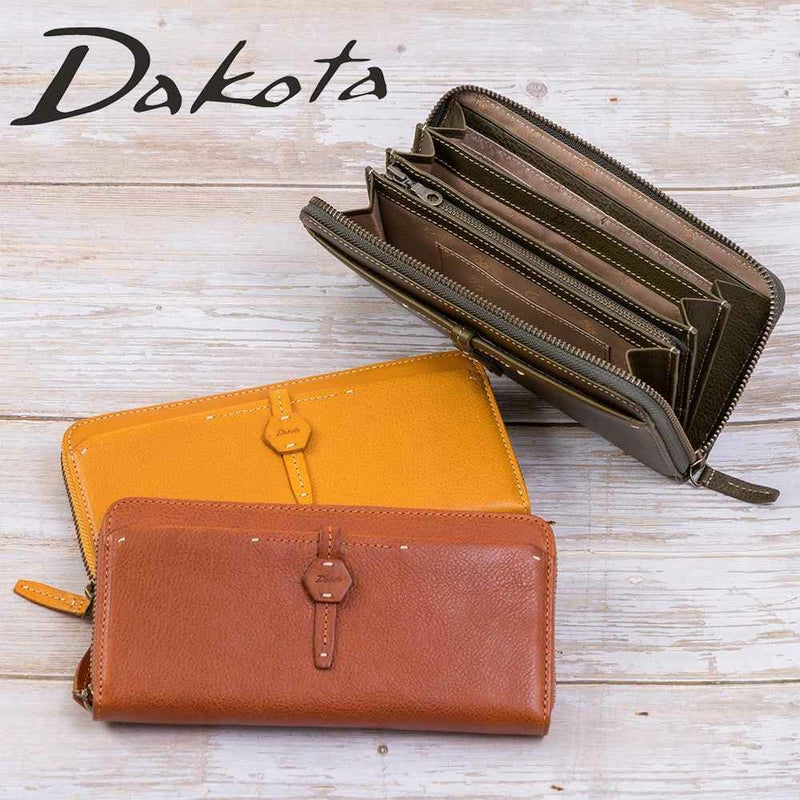 ダコタDakota長財布レディースエザーゴノラウンドファスナー財布ファスナーレディース財布レディース長財布本革革レザー大容量ブランドおしゃれ薄いかわいい人気評判カード入れ多い30代40代50代30774