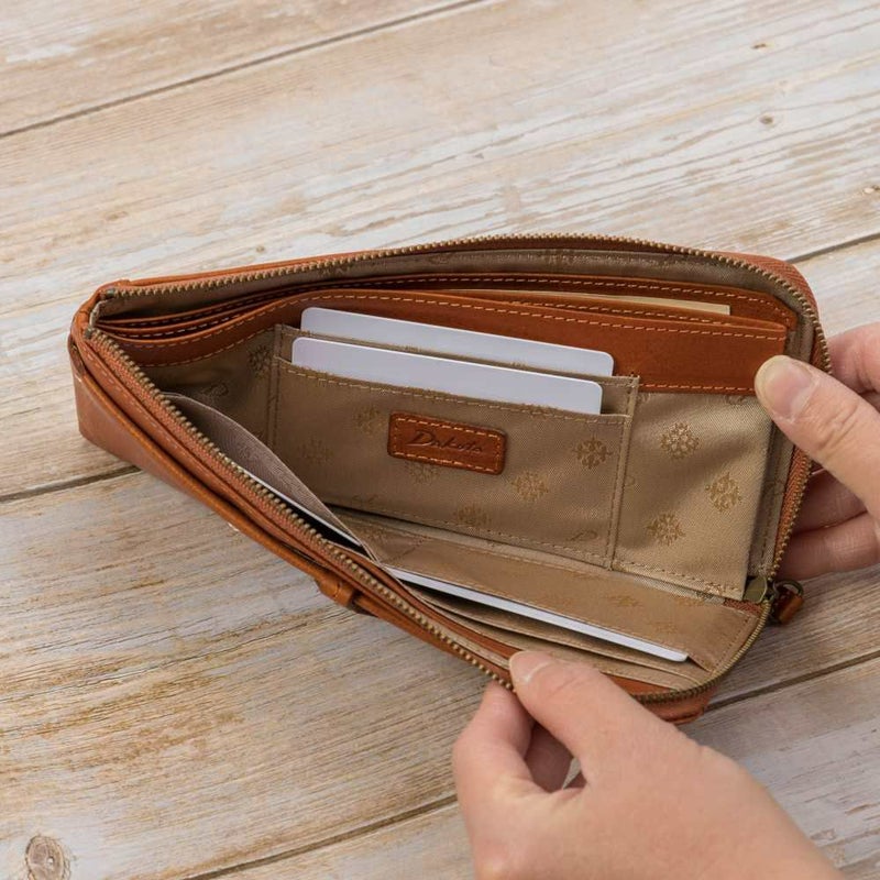 ダコタDakota長財布財布レディースエザーゴノL字ファスナーレディース財布レディース長財布本革革レザー大容量ブランドファスナーL字薄い薄マチスリム大人人気評判30代40代50代30775