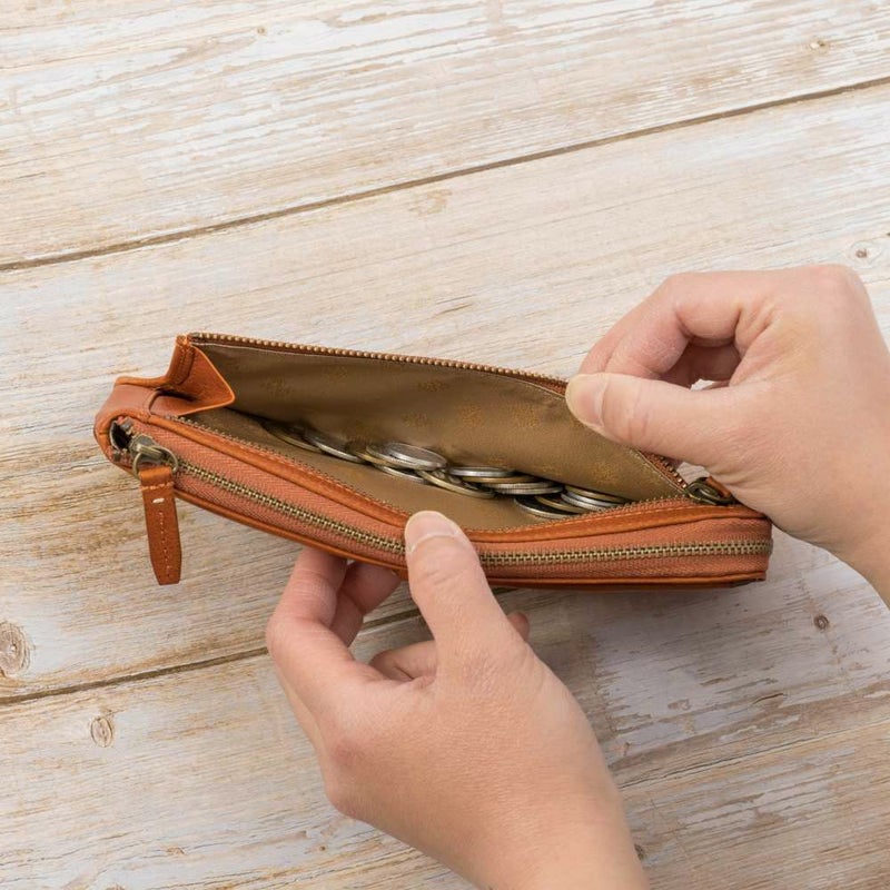 ダコタDakota長財布財布レディースエザーゴノL字ファスナーレディース財布レディース長財布本革革レザー大容量ブランドファスナーL字薄い薄マチスリム大人人気評判30代40代50代30775