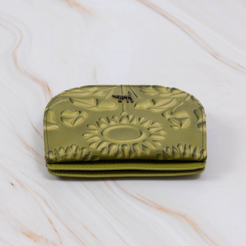 シビラ小銭入れ財布sybillaソンブラレディースブランドかわいい本革革花柄緑色オレンジブルーグリーン5470445