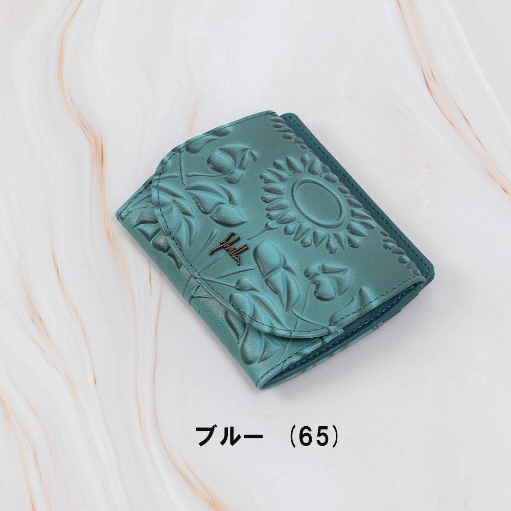 シビラ小銭入れ財布sybillaソンブラレディースブランドかわいい本革革花柄緑色オレンジブルーグリーン5470445