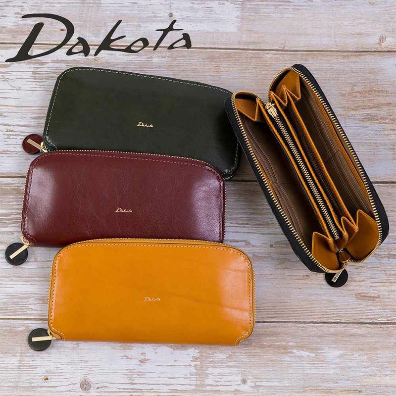 ダコタDakota長財布レディースチェルキオラウンドファスナー財布ファスナーレディース財布レディース長財布本革革レザー大容量ブランドおしゃれ薄いカード入れ多いカードポケット多数30523
