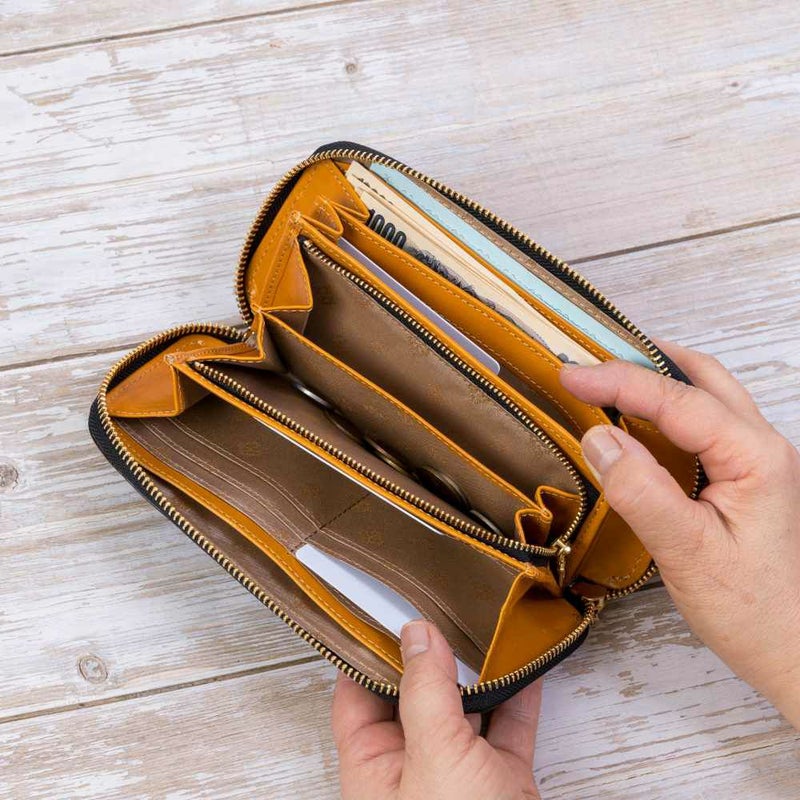 ダコタDakota長財布レディースチェルキオラウンドファスナー財布ファスナーレディース財布レディース長財布本革革レザー大容量ブランドおしゃれ薄いカード入れ多いカードポケット多数30523