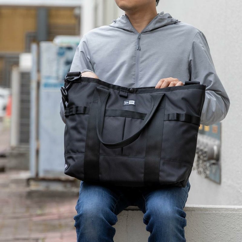 ニューエラトートバッグNEWERAメンズレディーストートバックカジュアルメンズトートバック肩掛けカバン人気おしゃれファスナー付き大きめ大容量ブランドNEWERA