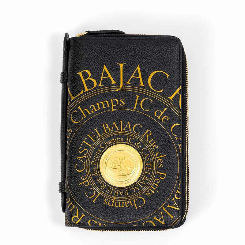 カステルバジャックWファスナーポーチクラッチバッグセカンドバッグ大容量メンズレディースプルトンCASTELBAJAC本革レザー長財布バッグカードケースハンドル付き77221