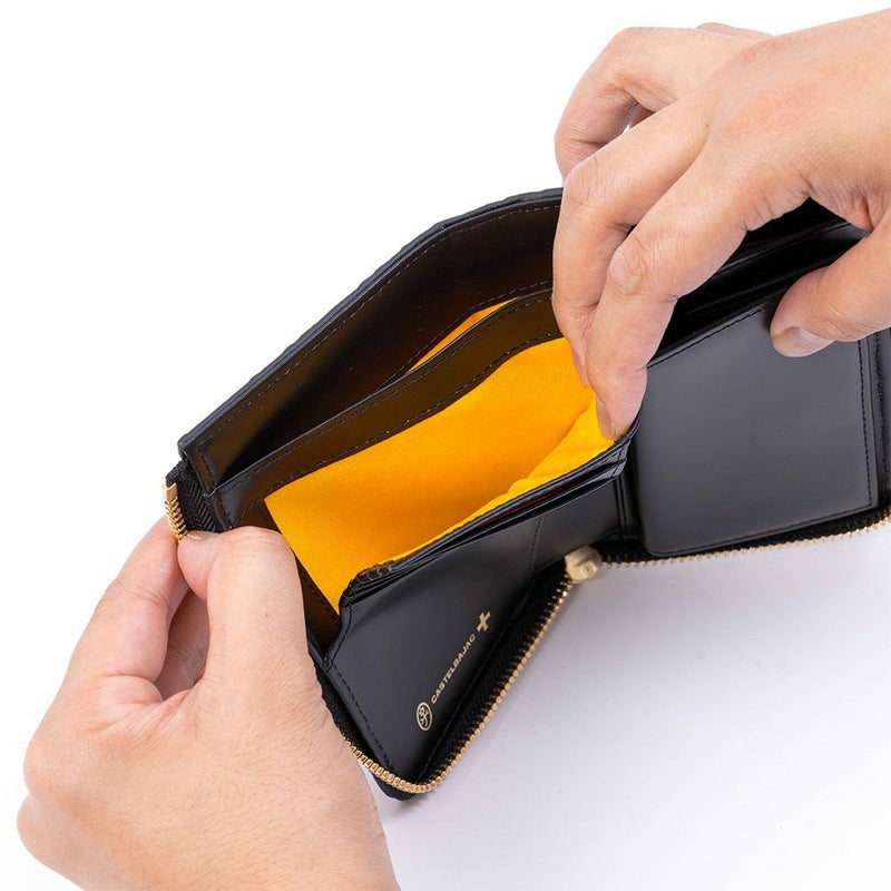 カステルバジャック財布二つ折りミドルウォレットプルトンファスナー縦型メンズレディースCASTELBAJAC二つ折り財布2つ折り財布本革レザー人気ブランド77621