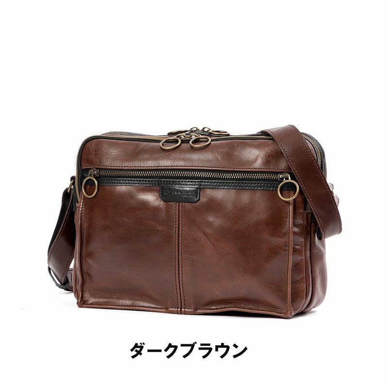 DOUBLESダブルスショルダーバッグB5バッグメンズレディース本革革レザーブランドおしゃれショルダーBCG-7405