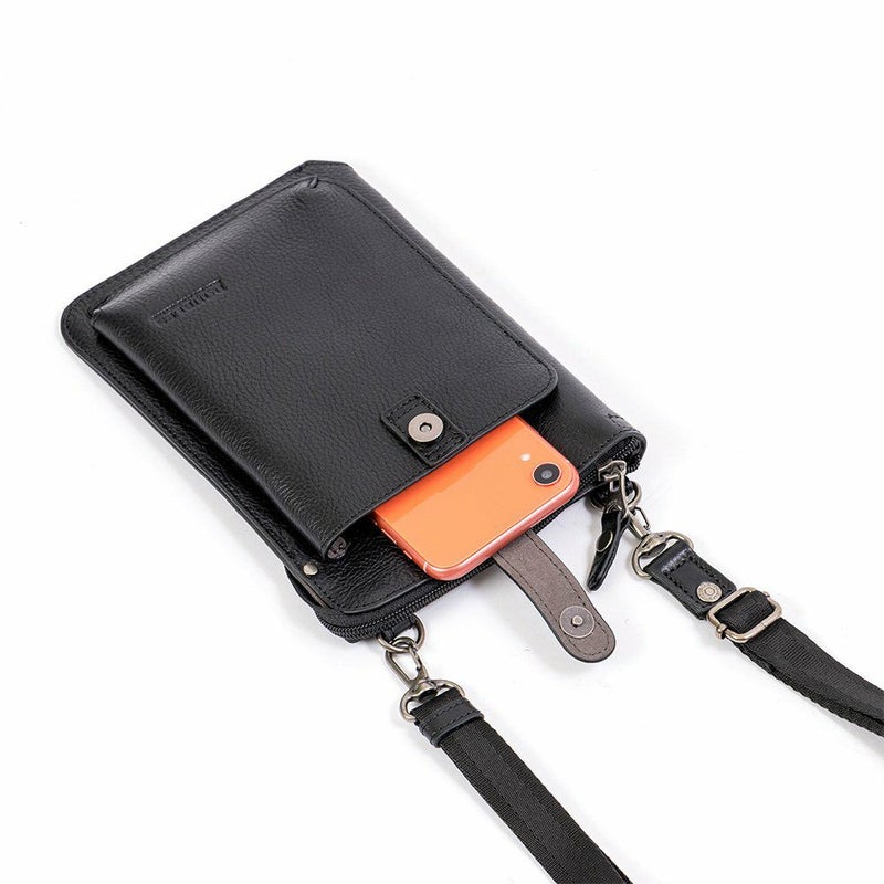 スマホショルダーショルダーポーチ本革ショルダーバッグDOUBLESダブルス財布が入るスマホポーチスマートフォンショルダーバッグ大きめメンズレディース革レザーブランドおしゃれJYS-7356