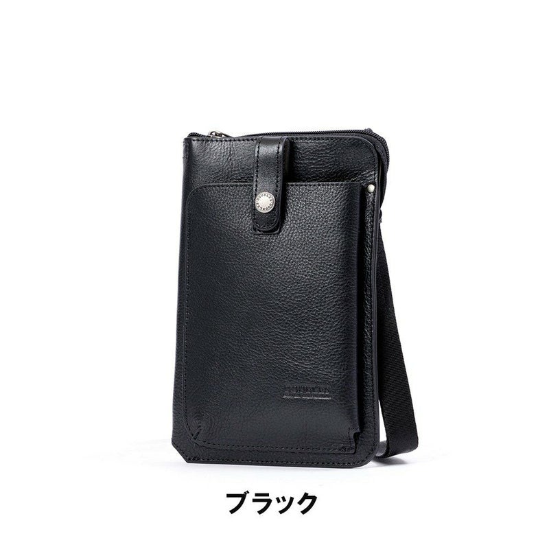 スマホショルダーショルダーポーチ本革ショルダーバッグDOUBLESダブルス財布が入るスマホポーチスマートフォンショルダーバッグ大きめメンズレディース革レザーブランドおしゃれJYS-7356