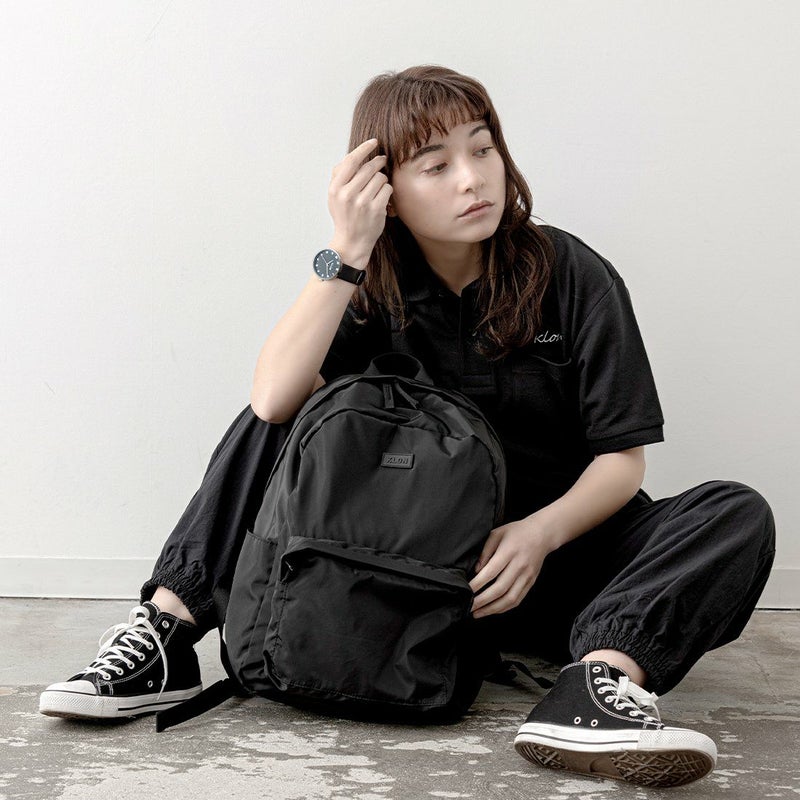 KLONリュッククローンレディースメンズKLONPACKABLE2WAYBACKPACKバックパックリュックサック折りたたみ軽量小さめショルダーバッグおしゃれブラック黒
