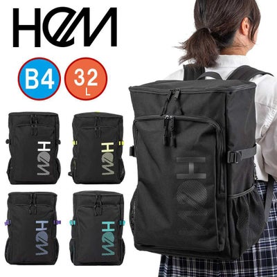 サブバッグ hem バッグ HeM 縦型 ナイロンスクールバッグ クラブ 斜め掛け ショルダー サブバッグ A4 スクバ 女子高生 可愛い 中高生 JK 横浜型 横浜バッグ 正規品 メーカー直販