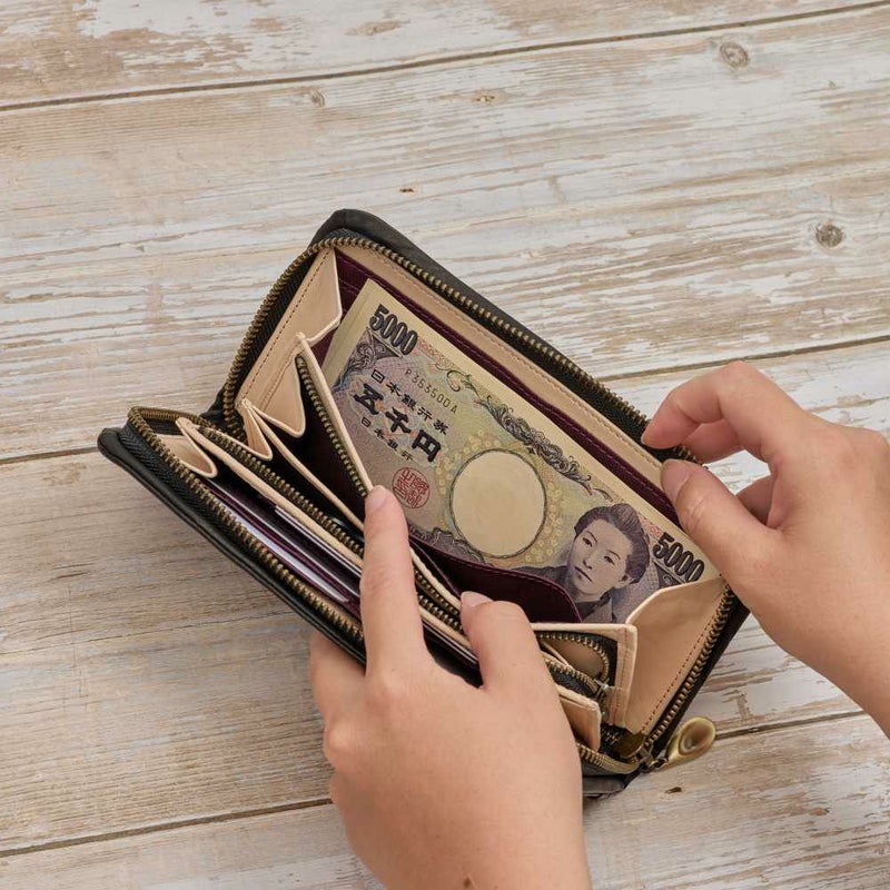 シビラ財布sybilla長財布ラウンドファスナーファスナーオリガミレディース女性大容量財布ブランドコンパクト本革5470472