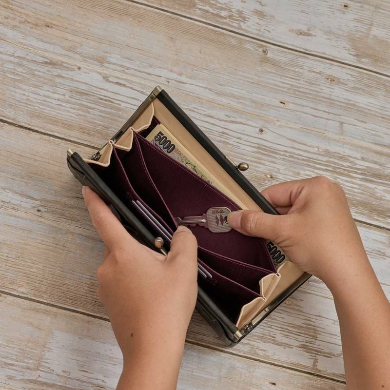 シビラ財布sybilla長財布がま口オリガミレディース女性大容量財布ブランド本革5470473