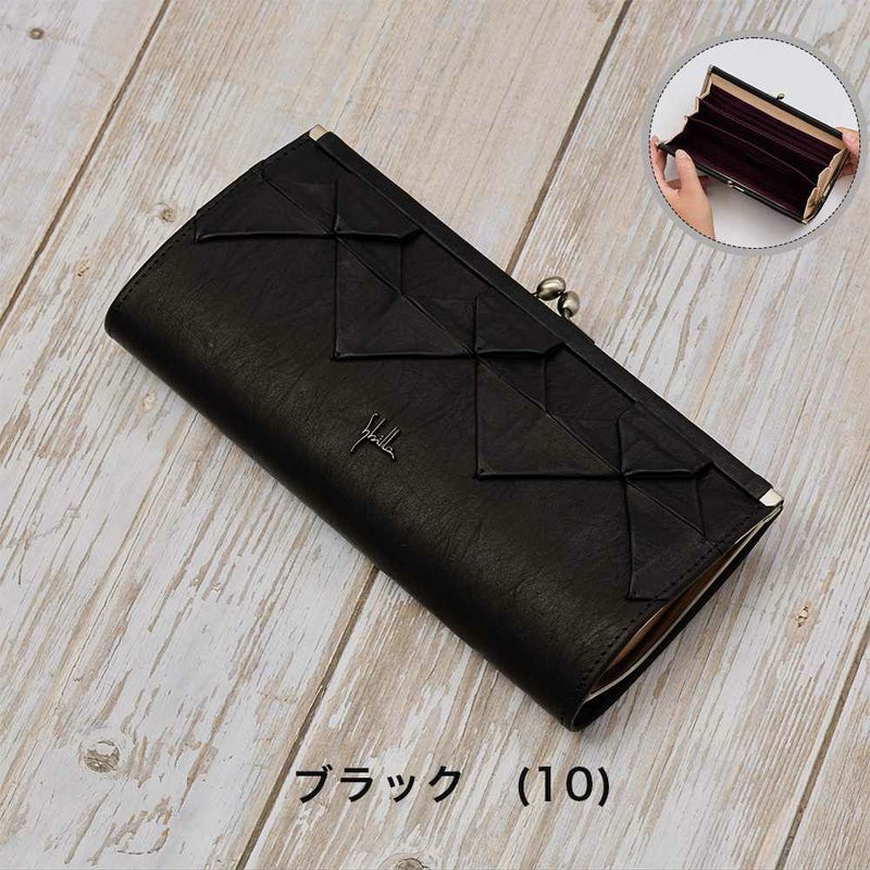 シビラ財布sybilla長財布がま口オリガミレディース女性大容量財布ブランド本革5470473