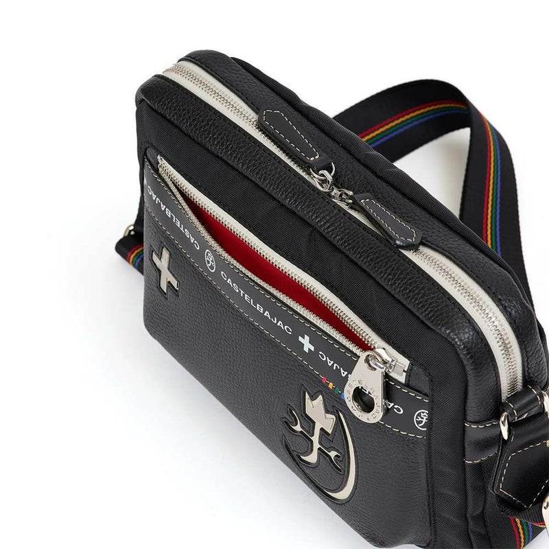 カステルバジャックショルダーバッグバッグ横型CASTELBAJACコネクトメンズレディースショルダーバックショルダー斜めがけバック斜め掛けバッグ肩掛けカバンブランド大人おしゃれコンパクト男性小さめ83112