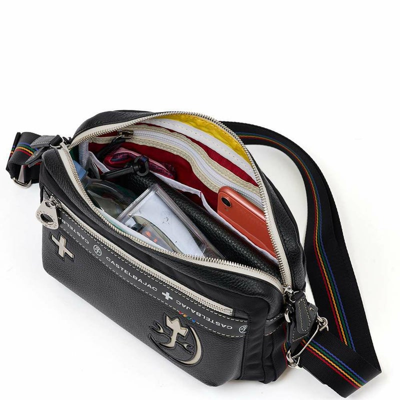 カステルバジャックショルダーバッグバッグ横型CASTELBAJACコネクトメンズレディースショルダーバックショルダー斜めがけバック斜め掛けバッグ肩掛けカバンブランド大人おしゃれコンパクト男性小さめ83112