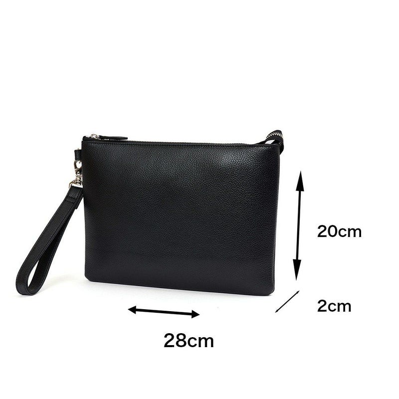 JOYAクラッチバッグセカンドバッグ本革大きめ大容量メンズジョヤセカンドバック持ち手ファスナー革レザー結婚式葬式冠婚葬祭二次会J4019