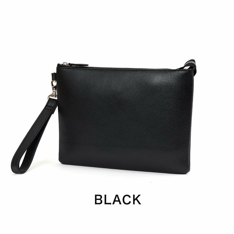 JOYAクラッチバッグセカンドバッグ本革大きめ大容量メンズジョヤセカンドバック持ち手ファスナー革レザー結婚式葬式冠婚葬祭二次会J4019