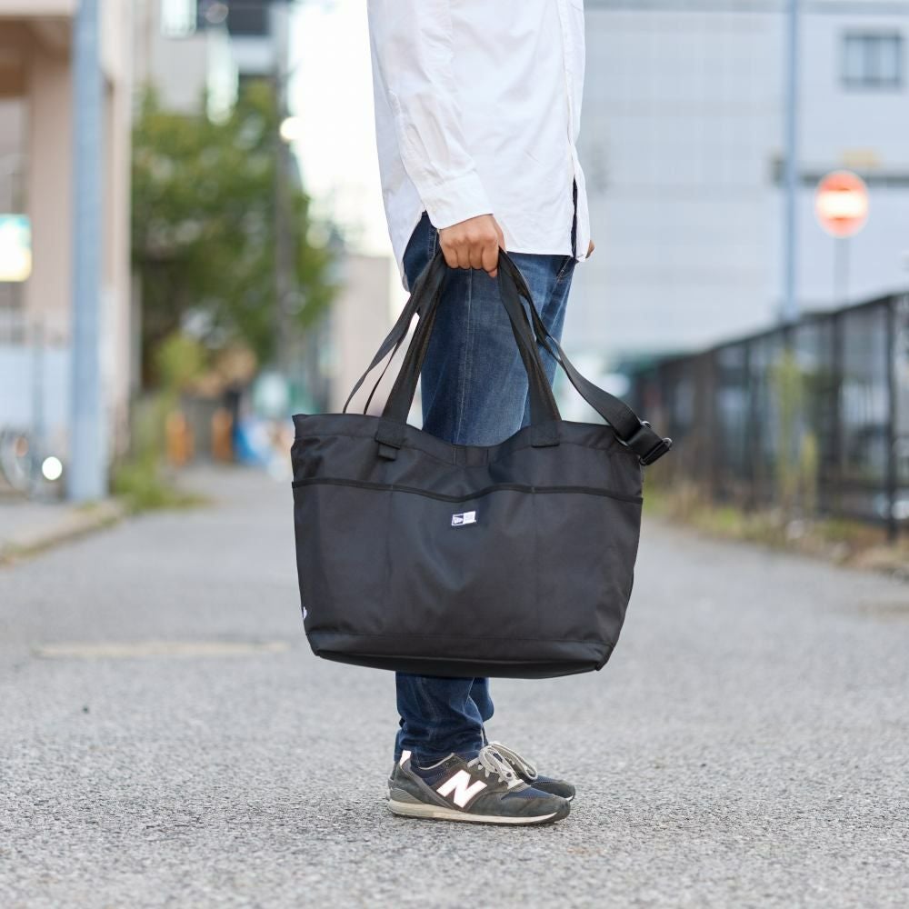 ニューエラトートバッグNEWERAメンズレディースGymToteBag37Lトートバックカジュアルショルダー付き2WAY肩掛けカバン人気おしゃれファスナー付き大きめ大容量ブランドNEWERA